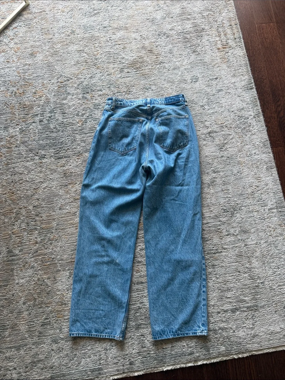 Abercrombie & Fitch Vintage-Inspired Blue Boyfriend Jeans